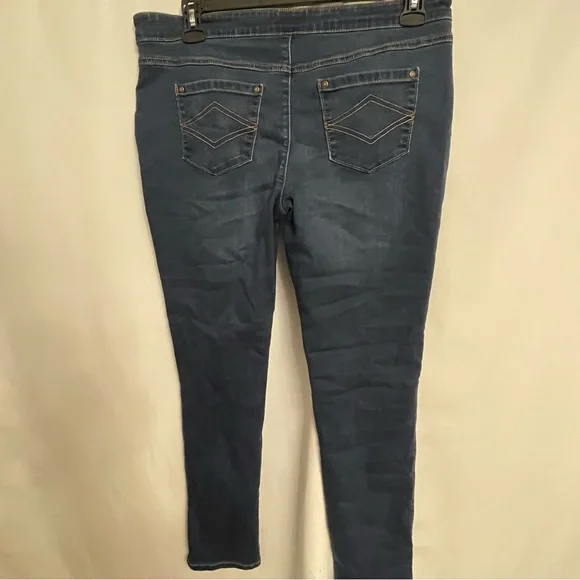 Blue Skinny Jeans with Stretch and Faded Details - Picture 3 of 4